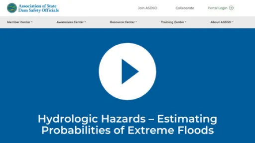 Video - Hydrologic Hazards &ndash; Estimating Probabilities of Extreme Floods