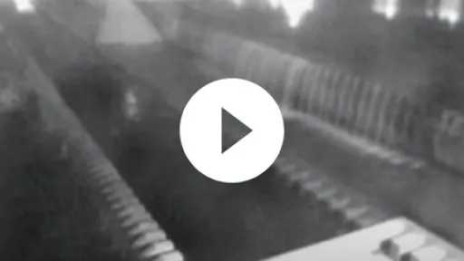 Video - Raw security camera footage showing the moment of rupture
