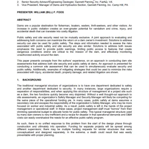 OR_Public Safety and Security of Dams are Not Mutually Exclusive